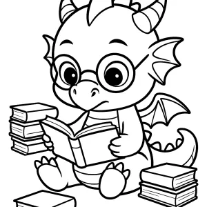 Desenho de dragão para colorir 57