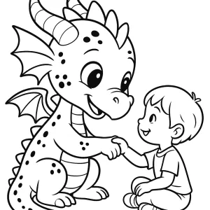 Desenho de dragão para colorir 58