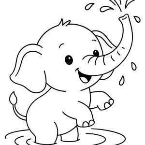 Desenho de elefante para colorir 29