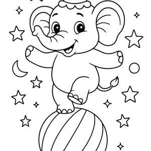 Desenho de elefante para colorir 31
