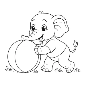 Desenho de elefante para colorir 35