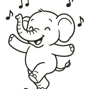 Desenho de elefante para colorir 40