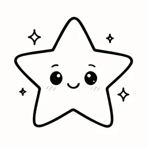 Desenho de estrela para colorir 25