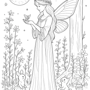 Desenho de fada para colorir 47