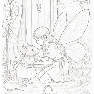 Desenho de fada para colorir 48