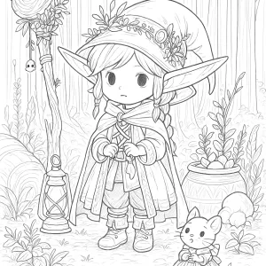 Desenho de fada para colorir 49