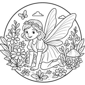 Desenho de fada para colorir 50