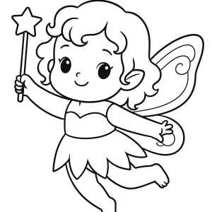 Desenho de fada para colorir 51