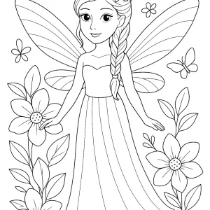 Desenho de fada para colorir 52