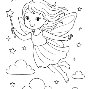 Desenho de fada para colorir 53