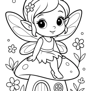 Desenho de fada para colorir 54