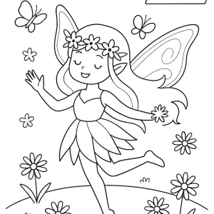 Desenho de fada para colorir 55