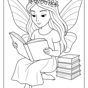 Desenho de fada para colorir 56