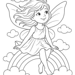 Desenho de fada para colorir 57
