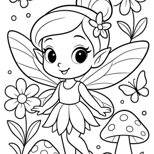 Desenho de fada para colorir 58