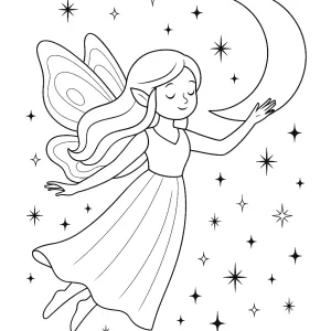 Desenho de fada para colorir 59