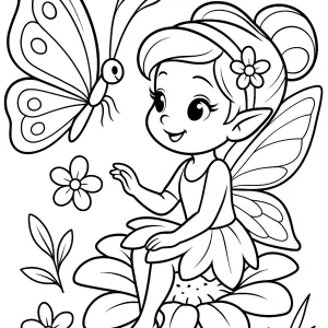 Desenho de fada para colorir 61