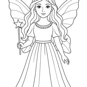 Desenho de fada para colorir 62