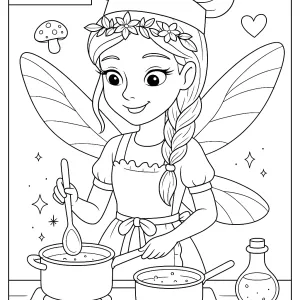 Desenho de fada para colorir 64