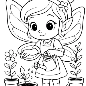 Desenho de fada para colorir 65