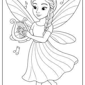 Desenho de fada para colorir 67