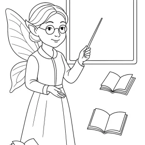 Desenho de fada para colorir 68