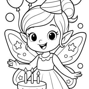 Desenho de fada para colorir 69