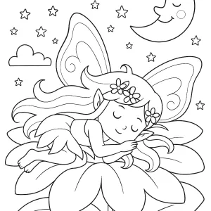 Desenho de fada para colorir 70