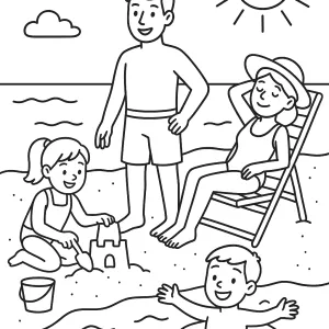 Desenho de família para colorir 30