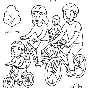 Desenho de família para colorir 37