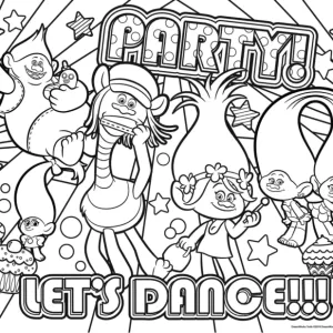 Desenho dos Trolls para colorir 3
