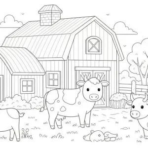 Desenho da quinta para colorir 33