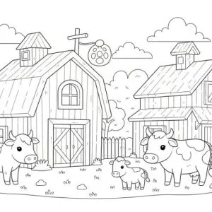 Desenho da quinta para colorir 34