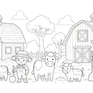 Desenho da quinta para colorir 35