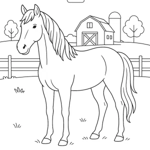 Desenho da quinta para colorir 36