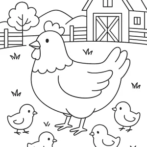 Desenho da quinta para colorir 37