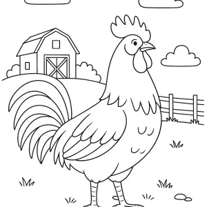Desenho da quinta para colorir 45