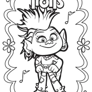 Desenho dos Trolls para colorir 5