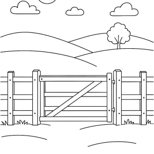 Desenho da quinta para colorir 50