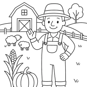Desenho da quinta para colorir 53