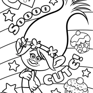 Desenho dos Trolls para colorir 6