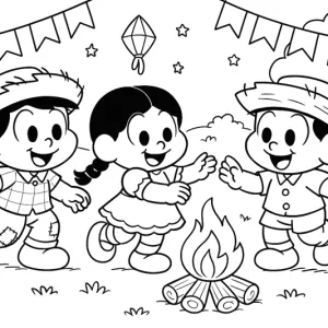 Desenho de Festa Junina para colorir 50