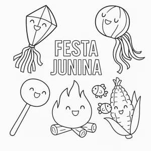 Desenho de Festa Junina para colorir 51