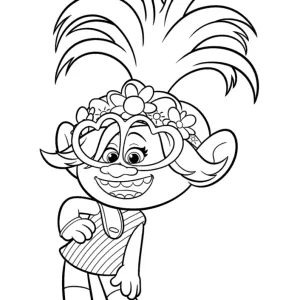 Desenho dos Trolls para colorir 7