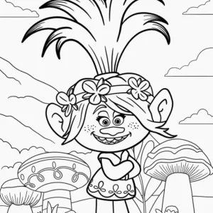 Desenho dos Trolls para colorir 8