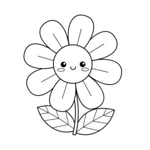 Desenho de flores para pintar 33