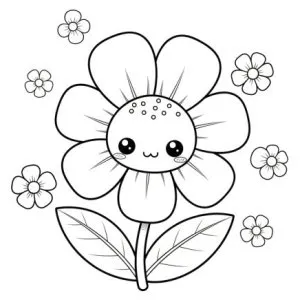 Desenho de flores para pintar 36