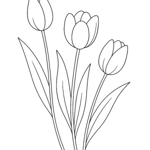 Desenho de flores para pintar 38