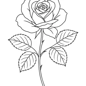 Desenho de flores para pintar 39