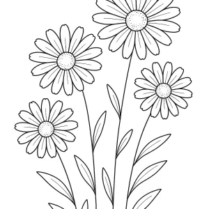 Desenho de flores para pintar 40